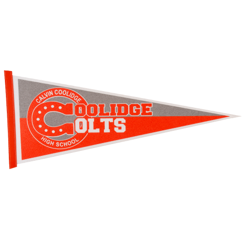 White Felt Pennant (12