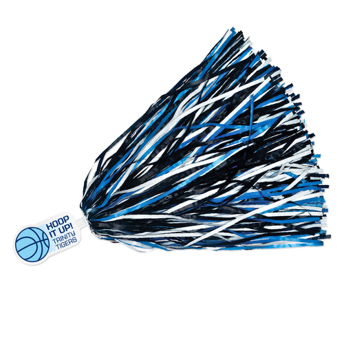 750-Streamer Pom Poms w/Mascot Handle - Round End