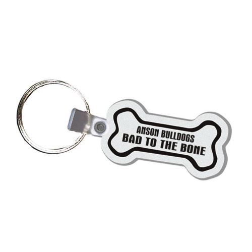 Soft Plastic Key Chain - Bone