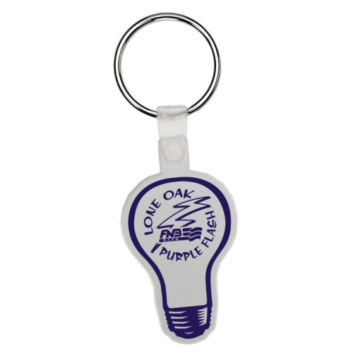 Soft Plastic Key Chain - Light Bulb