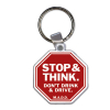 Soft Plastic Key Chain - Stop Sign