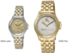 Encore Medallion Gold Tone Stainless Steel Watch