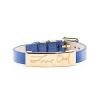 Rustic Cuff Betsy Navy with Gold Plate