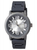ABelle Promotional Time Enigma Gun Metal Men's Watch with silicone strap