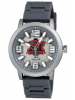 ABelle Promotional Time Men's Enigma Medallion Gun Metal Watch with silicone strap