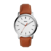 Minimalist Brown Leather Men's Watch