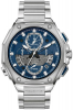 Bulova Men's Precisionist Watch, Stainless Steel with Blue Dial