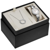 Bulova Ladies' Crystal Boxed Set with Circle Necklace