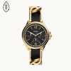 Fossil Stella Multifunction Black Eco Leather Watch