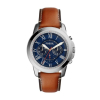 Fossil Grant Chronograph Light Brown Leather Watch