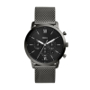 Fossil Neutra Chronograph Smoke Stainless Steel Mesh Watch