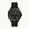 Fossil Garrett Analog-Digital Black Silicone Watch