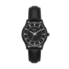 Remix Casual Black Leather Strap Watch
