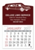 Limo Shape Value Stick Adhesive Calendar