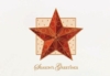 Raised Relief Ornamental Star Holiday Greeting Card (5