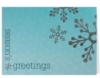 Season's Greetings Blue & Silver Holiday Greeting Card (5