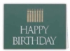 Happy Birthday Candles Everyday Business Note Card (3 1/2