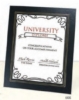 Deluxe Wrapped Edge Certificate Frame for 8 1/2