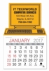 Computer Shape Value Stick Adhesive Calendar