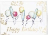 White Happy Birthday Balloons Everyday Greeting Card (5