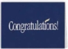 Blue Congratulations Everyday Note Card (3 1/2