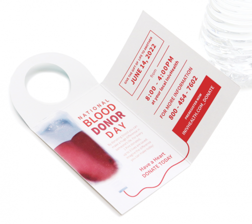 Brochure Bottle Hanger