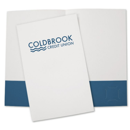 Legal Size Pocket Folder Ink Printed - Standard White Paper