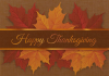 Premium-Thanksgiving Autumn Leaves Greeting Card