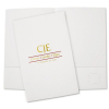 Legal Sized Pocket Folder Foil Printed - Standard White paper