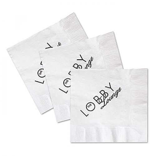 Custom Beverage Facial 1-Ply Napkin