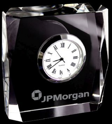 Mini Designer Crystal Square Clock