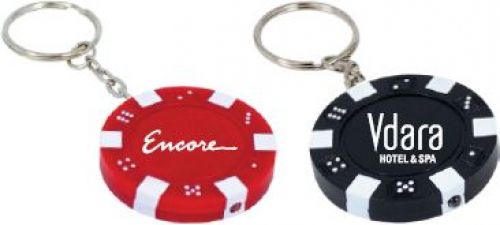 Casino Chip Key Light Keychain