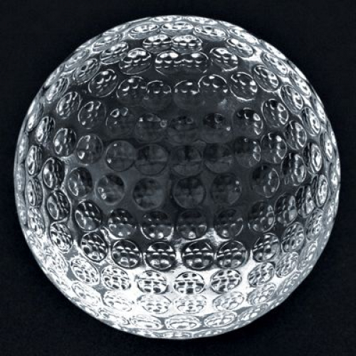 Crystal Golf Ball Paperweight