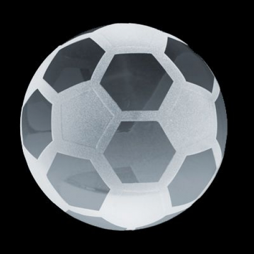 Crystal Soccer Ball Paperweight