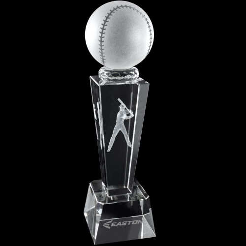 3D Baseball Crystal Sport Trophy