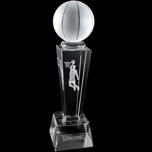 3D Basketball Crystal Sport Trophy