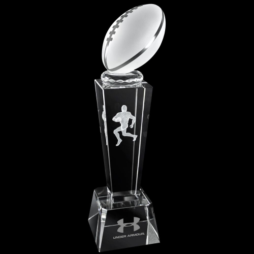 3D Football Crystal Sport Trophy