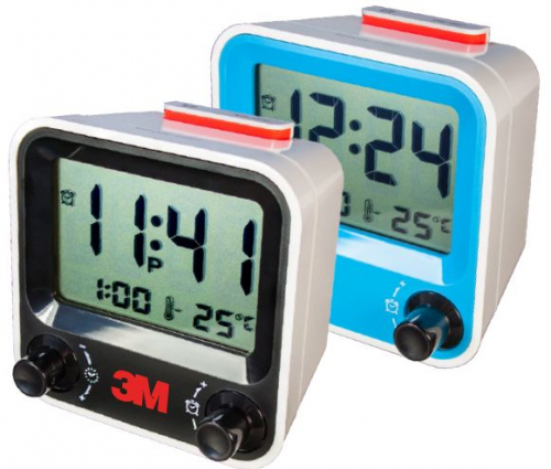 Easy Set Alarm Clock w/Thermometer