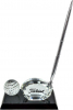 Crystal Golf Ball & Club Pen Set