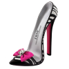 Pink Bow Zebra High Heel Shoe Stand