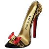 Red Leopard High Heel Shoe Stand
