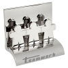 Chrome Metal Hand in Hand Business Card Holder