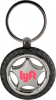 Rubber/ Metal Tire Keychain