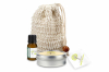 Loofah Bag with Essential Oil and Candle Tin
