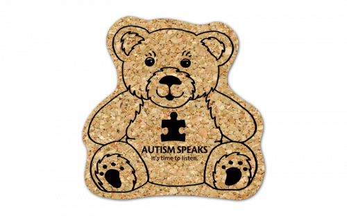 Teddy Bear Cork Coaster