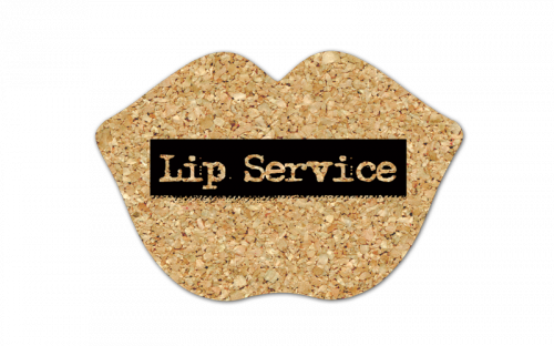 Lips Cork Coaster