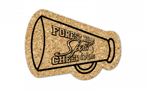 Megaphone Cork Coaster