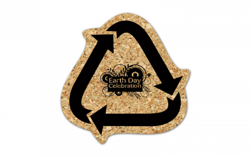 Recycle Arrows Cork Coaster