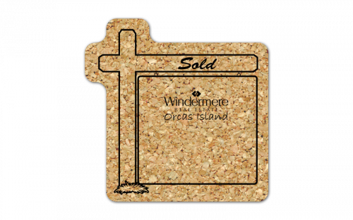 Real Estate Sign Cork Coaster