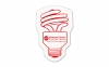 Energy Bulb Shammy Coaster